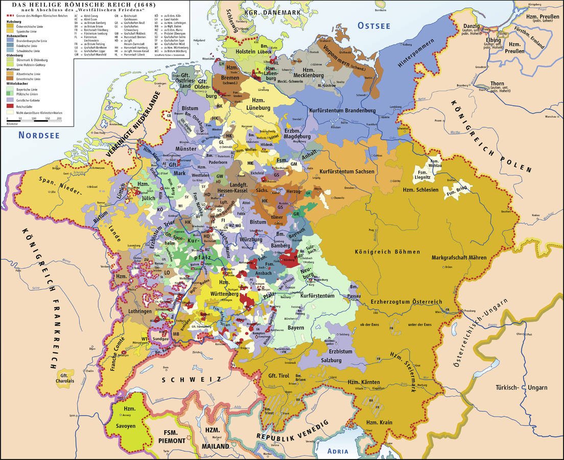 Holy Roman Empire in 1648