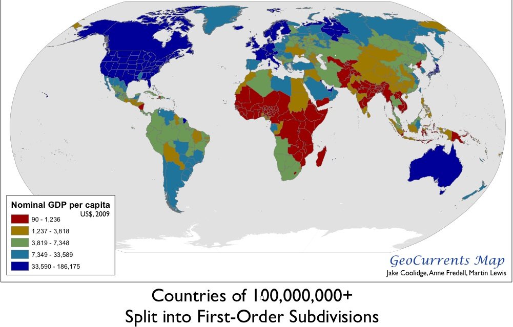 GDP per capita map